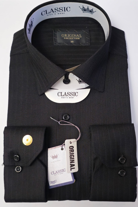 پیراهن مشکی مجلسی تنخوراسلیم فیت پنبه اعلای تایلندی شیک